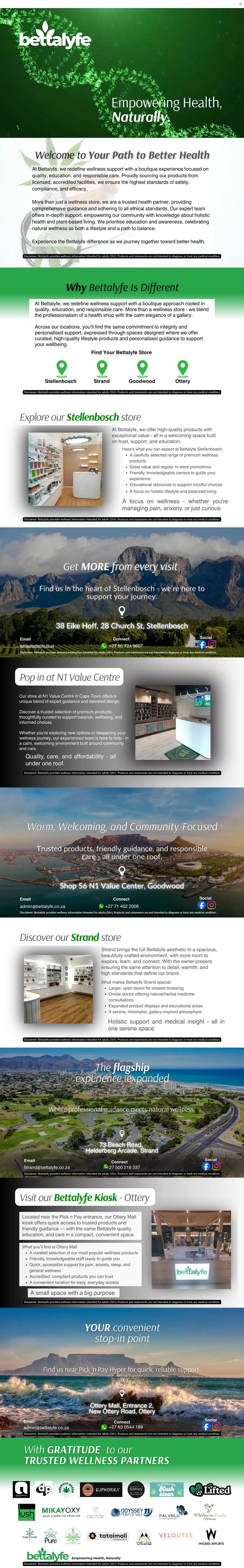 Bettalyfe before redesign